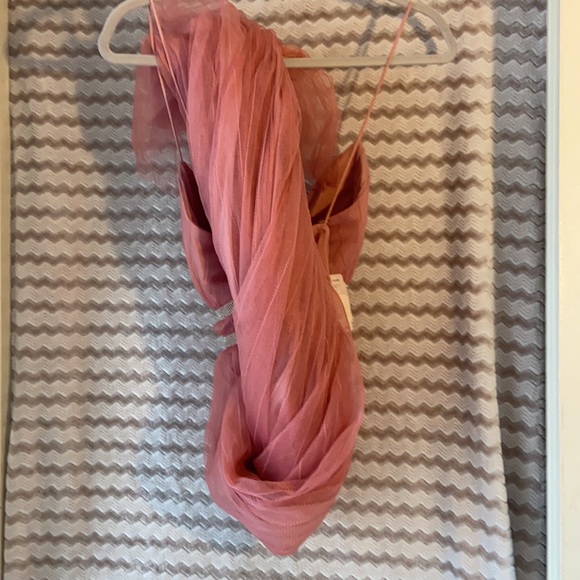 Beautiful Pink and Silver Formal Maxi Dress - Picture 7 of 7